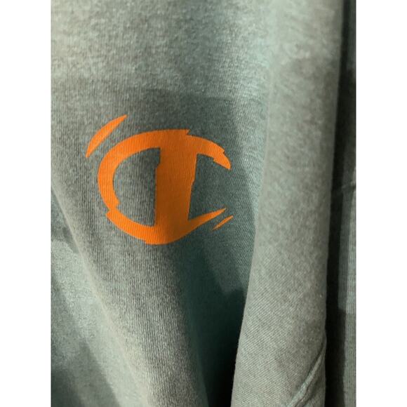 Champion men’s 2XL teal pullover hoodie lightweight - Picture 2 of 6